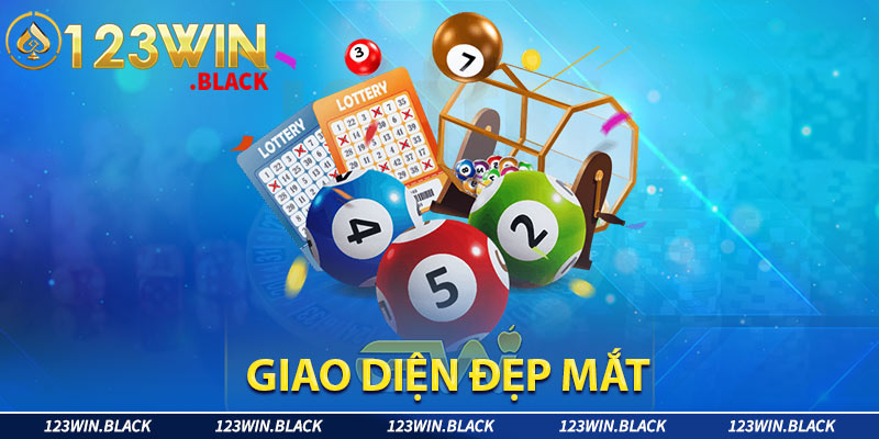 Giao diện sảnh xổ số 123Win đẹp mắt