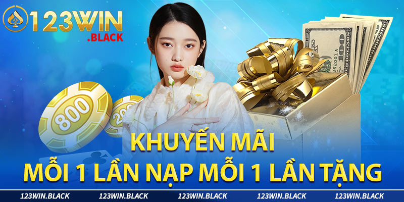 Khuyến Mãi Mỗi Lần Nạp Một Lần Tặng 0.5% Rinh Ngay Tại 123WIN